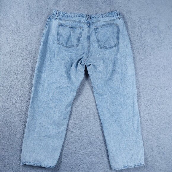 Good American Jeans Women's 16 (W42xL33) Light Wash Denim High Rise Distressed - Picture 11 of 13